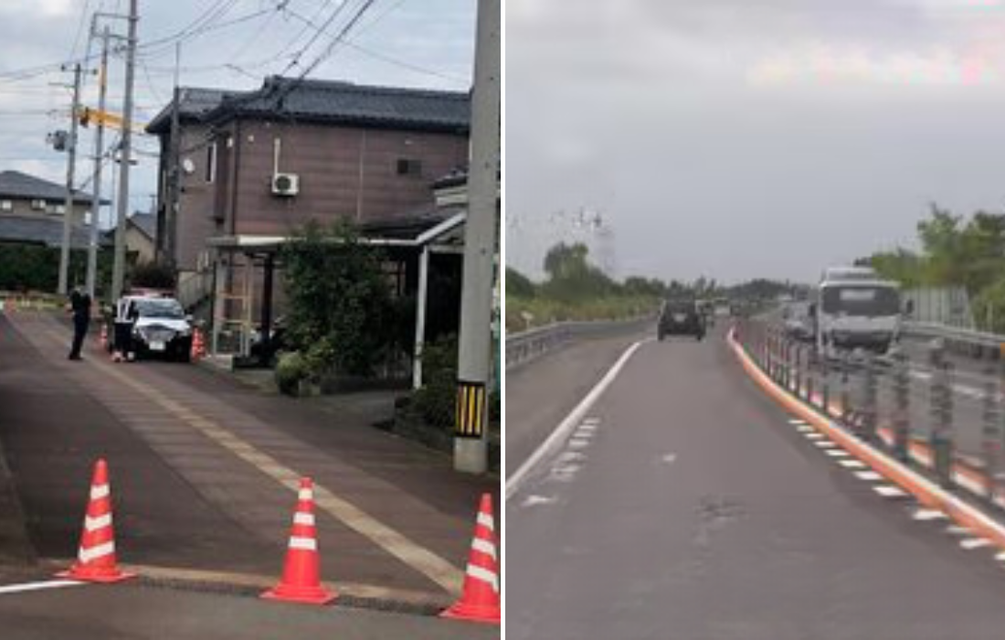 犬用リードで男性の首絞め殺害しようとしたか　58歳女逮捕　走行中の車の中後部座席から　新潟・新発田市 日東道