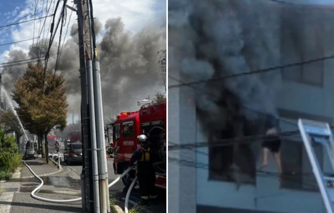 【3階から飛び降り重傷】住宅街の火事…逃げようと20代男性  命に別条なし