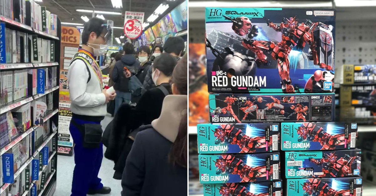 ガンプラを買い占める予定だった中国の転売ヤー、商品名を言えずに店から追い出されるwww